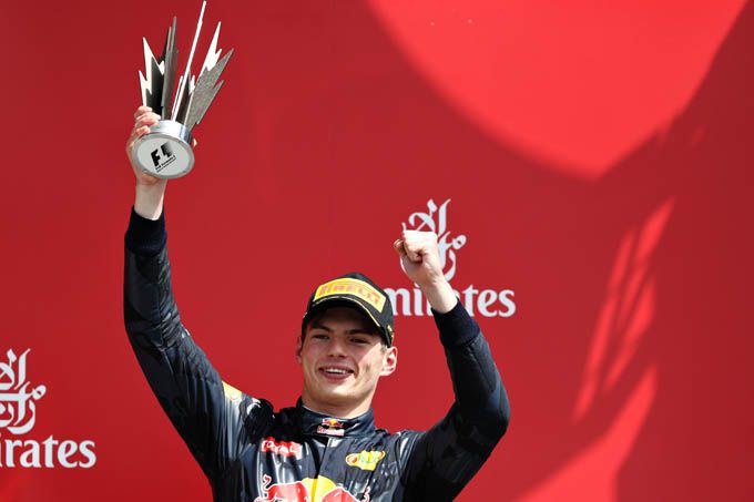 Max Verstappen podium