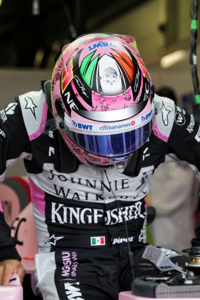 Sergio Perez Force India pink