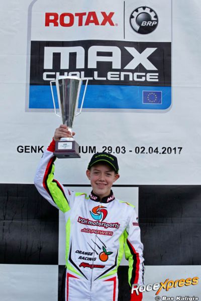 Tijmen van der Helm podium Rotax Max Euro Challenge