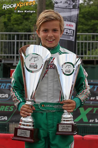 Luca Leistra wint BMC Rotax Max Juniors