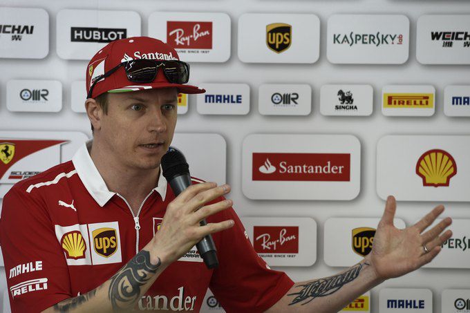 Kimi Raikkonen ook in 2018 bij Ferrari als racecoureur