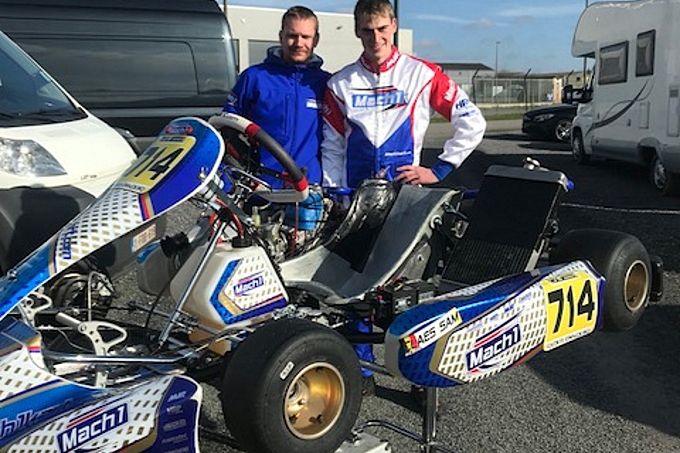 Sam Claes Mach 1-kart Delr Racing Team