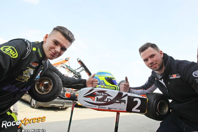 Luxor Kart doet mee om de prijzen bewijzen Mike de Bruin van MdB Motorsport en Ayrton Walczak