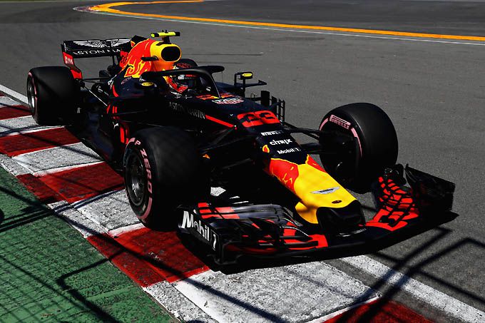Red Bull Racing Max Verstappen met Honda F1-motoren