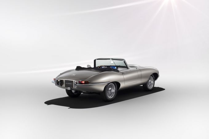 Jaguar Classic E type achterzijde