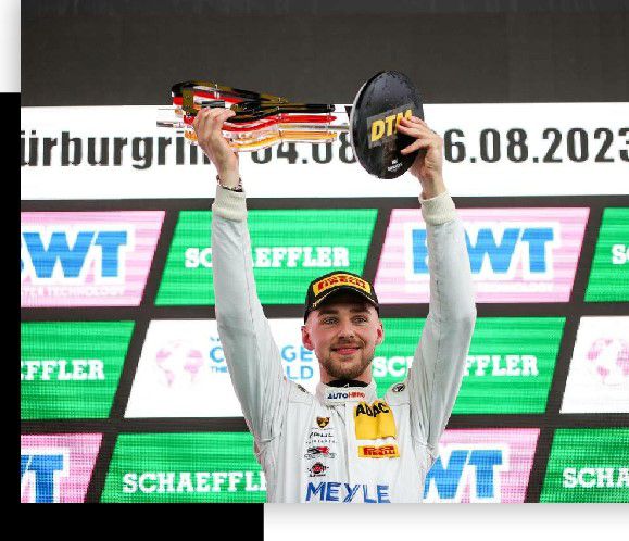 DTM Maximilian Paul Lamborghini Huracn GT3 Evo2 Nrburgring Foto 2 racewinnaar podium
