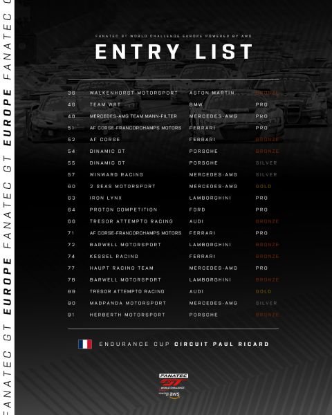 Fanatec_GT_World_Challenge_preview Paul Ricard 5 - 7 april 2024 Foto 8