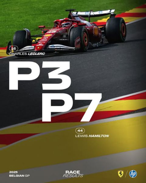 Ferrari in Spa P3 en P7
