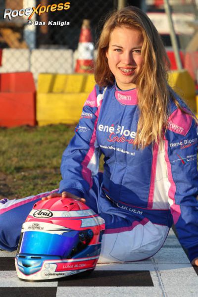 Luna Bloem girlpower in de kartsport