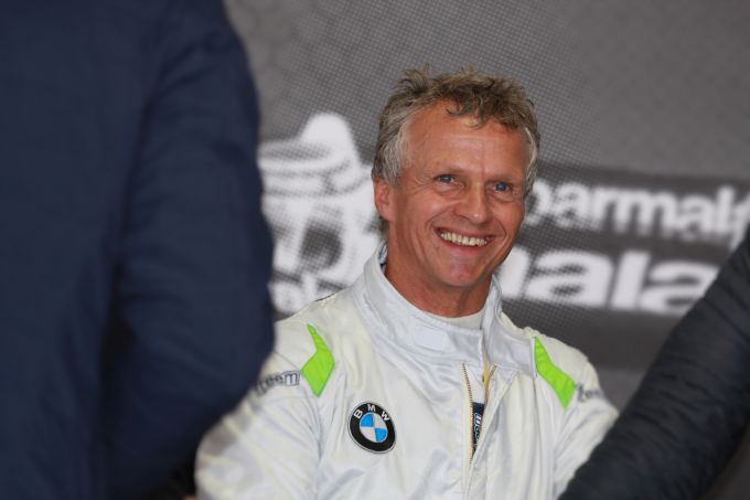 Jan Lammers onderweg met de F1 Brabham-BMW BT 52