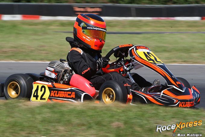 Jens Treur knap derde bij NK karting