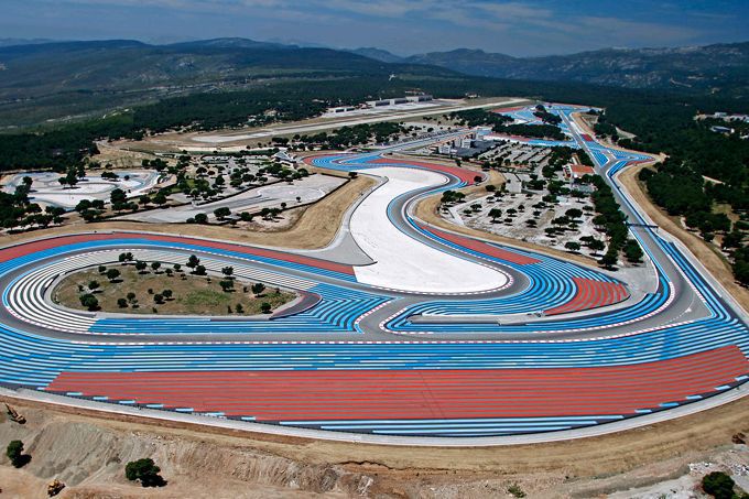 Circuit Paul Ricard bovenaanzicht