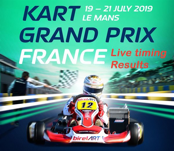 Live timing FIA Eurpeam Cham[ionship karting in Le Mans
