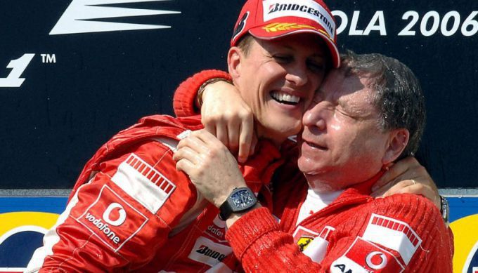 Michael Schumacher en Jean Todt