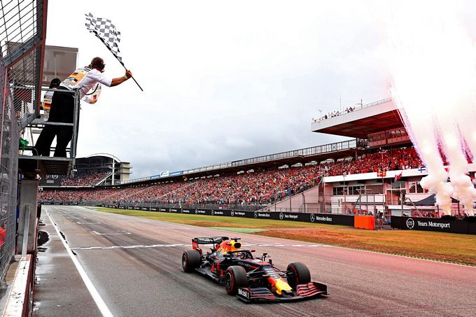 Max Verstappen wint Grand van Duitsland