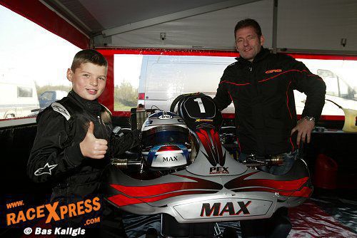 Max en Jos Verstappen kart 2008