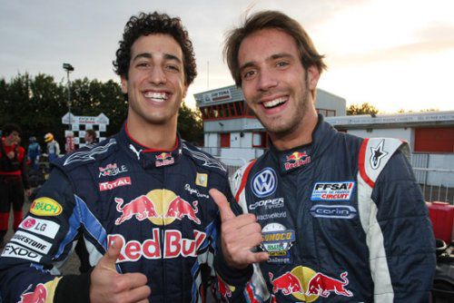 RedBull STR Daniel Ricciardo en Jean Eric Verge