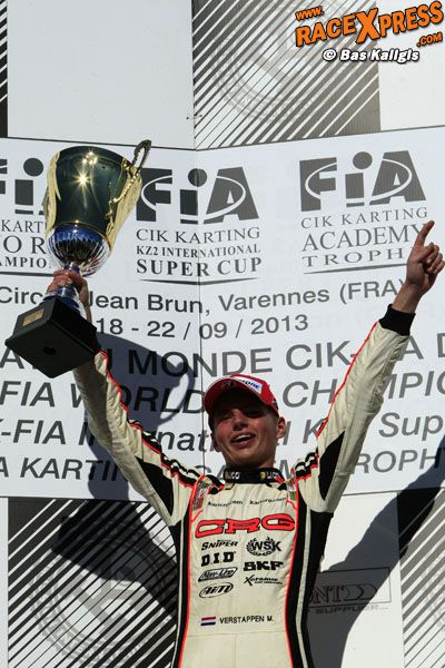 Max Verstappen Wereldkampioen karting KZ