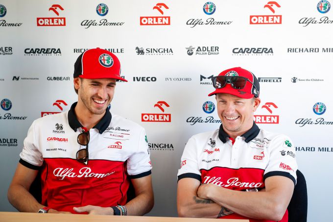 Kimi Raikkonen en Antonio Giovinazzi ook in 2021 voor Alfra Romeo Racing