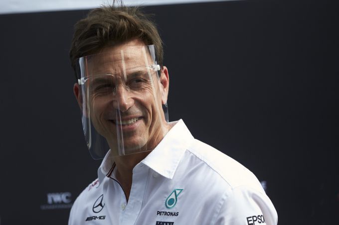 Toto Wolff F1 Mercedes gezichtsschermpje