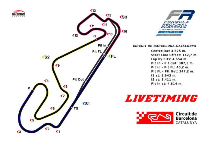 LIVE TIMING Formula Regional European Championship by Alpine test