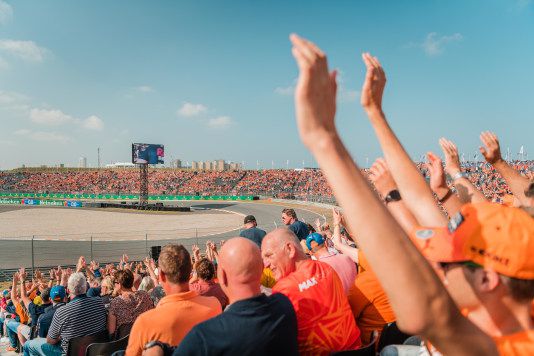 Fans oranje Zandvoort