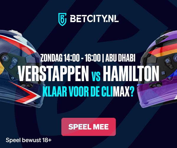 BetCity Max Verstappen Lewis Hamilton