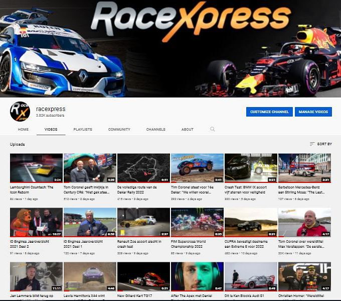 Youtube RaceXpress.nl