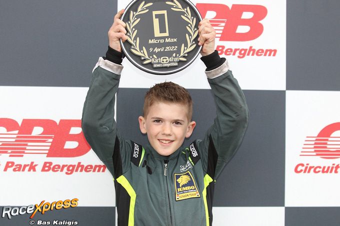 Karttalent Levi Hendriks pakt eerste overwinning in de kartsport