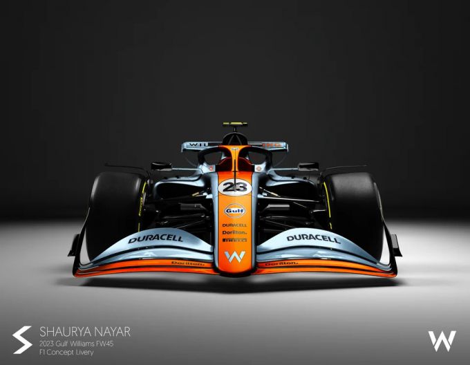 Williams Gulf livery Shaurya Nayar foto 2