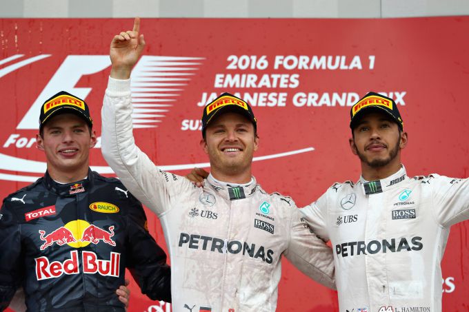 Nico Rosberg en Max Verstappen