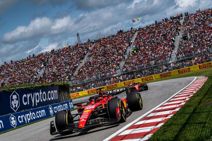 Ferrari onderweg GP Canada 2023