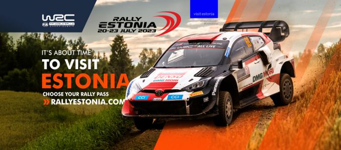 Rally Estonia 2023 event poster