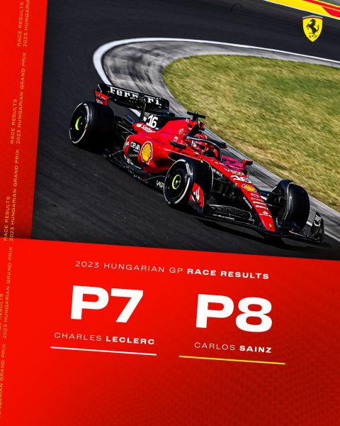 GP Hongarije Ferrari P7 en P8