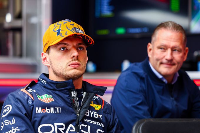 Max Verstappen en vader Jos Verstappen F1 Spa