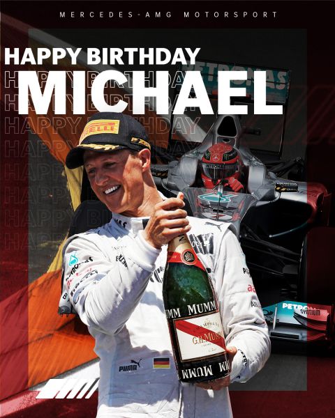 Michael Schumacher Happy 55e birthday F1 Mercedes