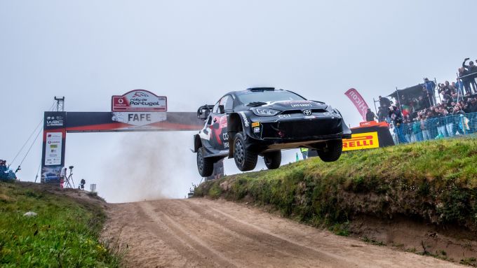 Rally de Portugal 2024 jump Toyota