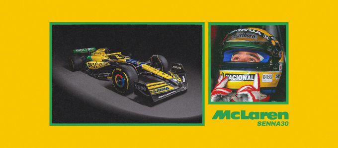 GP Monaco 2024 McLaren livery Ayrton Senna foto 1