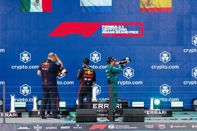 startgrid sprintrace Miami Max Verstappen