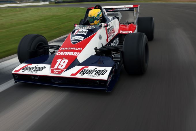 Silverstone Festival 2024 Pierre Gasley Ayrton Senna Toleman TG183B foto 4