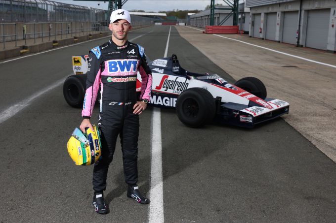 Silverstone Festival 2024 Pierre Gasley Ayrton Senna Toleman TG183B foto 5