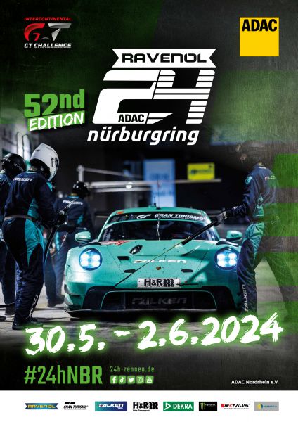 52e 24 uursrace op de Nrburgring-Nordschleife 2024 Foto 4 evenement poster