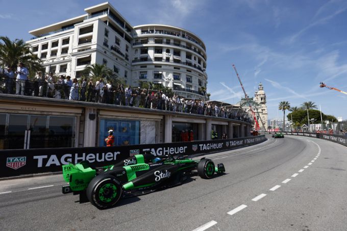 Stake F1 Team KICK Sauber kon uiteindelijk geen punten scoren in een krappe Grand Prix van Monaco