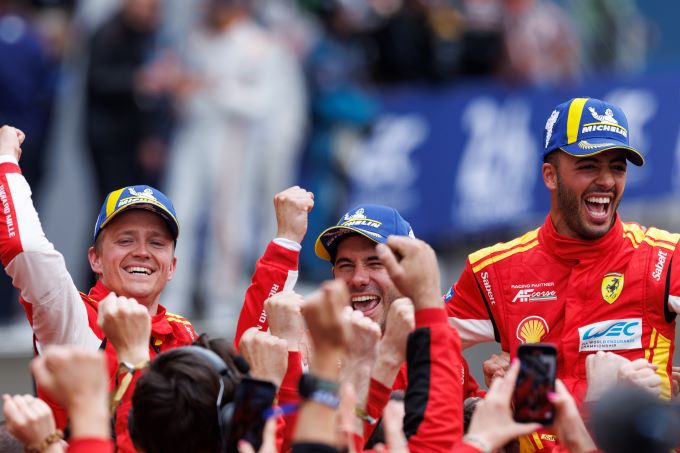 Ferrari wint 24 Uur Le Mans 2024 Foto 10