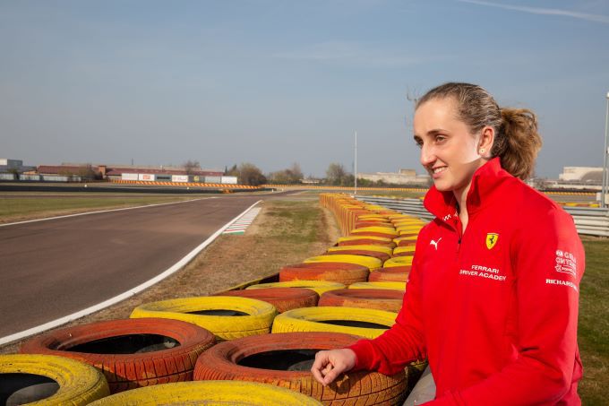 Maya_Weug_Ferrari_Academy_track