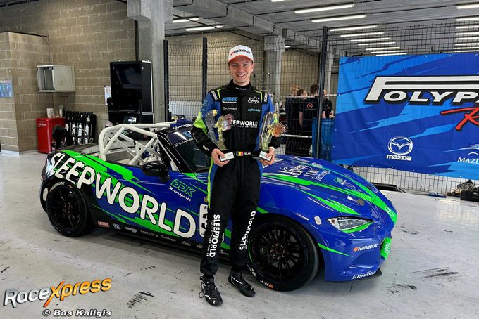  Delano de Ketele racet naar eerste podiumplaats in Mazda MX-5 Cup op thuisbaan Spa-Francorchamps!