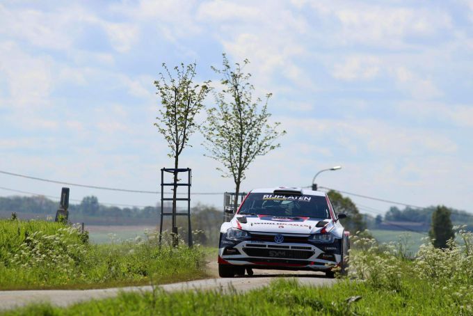 Gilles Pyck met de VW Polo GTI Rally2 in Ardeca Ypres Rally