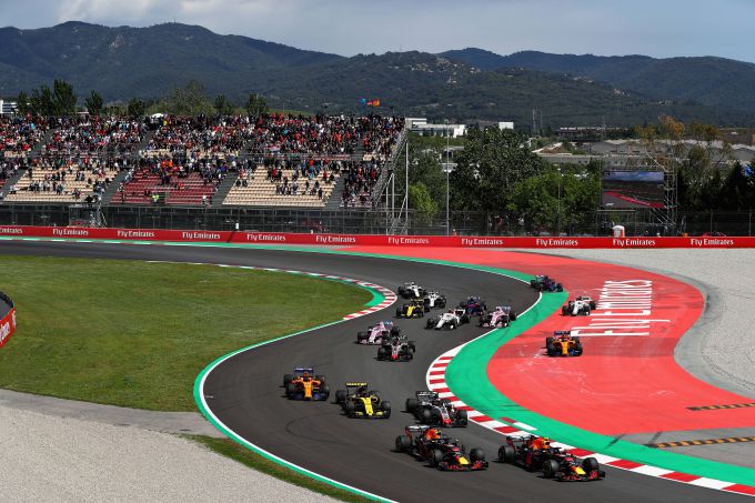 Startopstelling Formule 1 Grand Prix Spanje