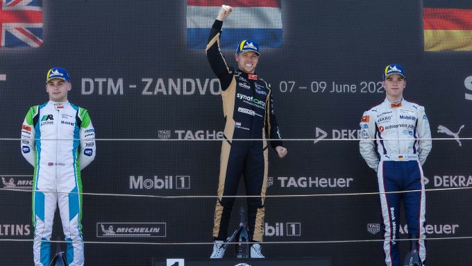 DTM Zandvoort Porsche Sixt Carrera Cup Deutschland Foto 1 Podium_King_Ten_Voorde_Oeverhaus