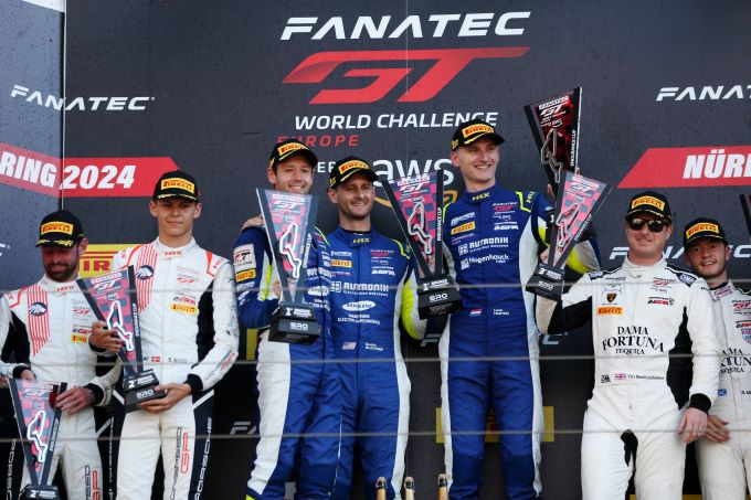 Fanatec GT World Challenge Europe Nrburgring Foto 3 podium bronze cup